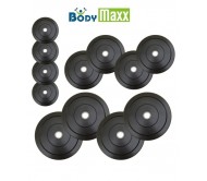 10 Kg Body Maxx Rubber Weight Plates For Home Gym Exercises Spare Weights